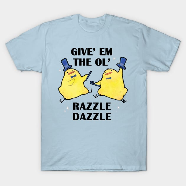 Razzle Dazzle Birdblobs T-Shirt by Sabtastic